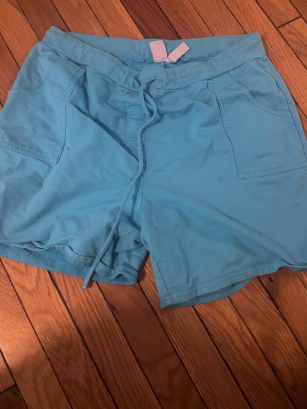 Bobbie Brooks Women's Drawstring Athletic Shorts - Light Blue